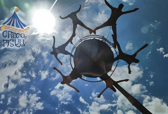 Acróbatas en el cielo